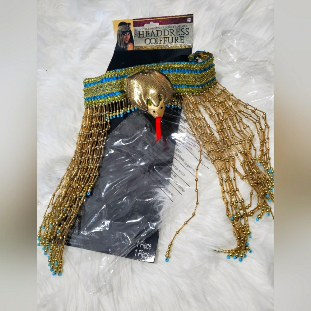 Cleopatra Beaded Snake Headband Halloween Costume Accessory